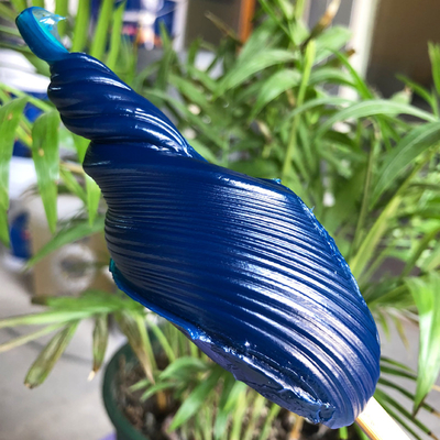 Funktion Steigerung der Schmierkraft Lagergetriebe mit transparenten blauen Fettrad